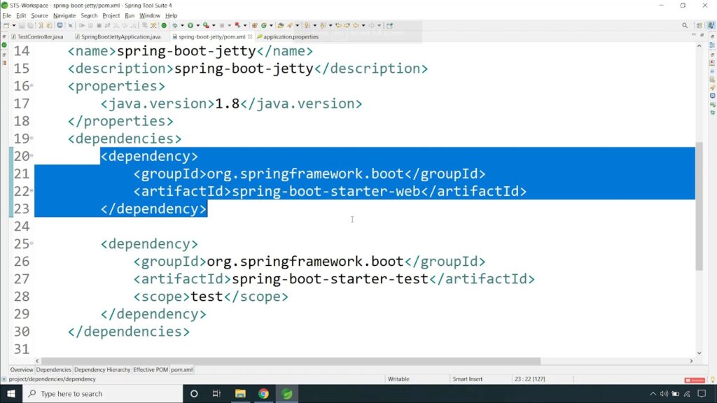 Process of change jetty default port